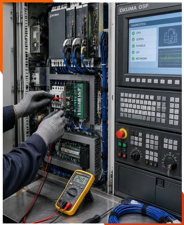 Ремонт систем ЧПУ Okuma OSP в Мысках